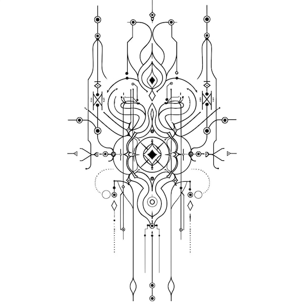 un dibujo de un diseño que dice la palabra cita en él