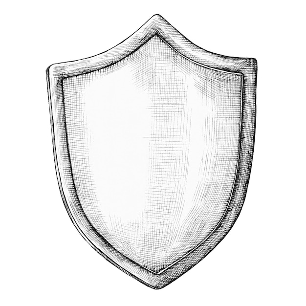 Dibujo de escudo png pegatina vintage