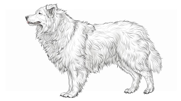 un dibujo de esquema de un perro para un libro de dibujos para niños
