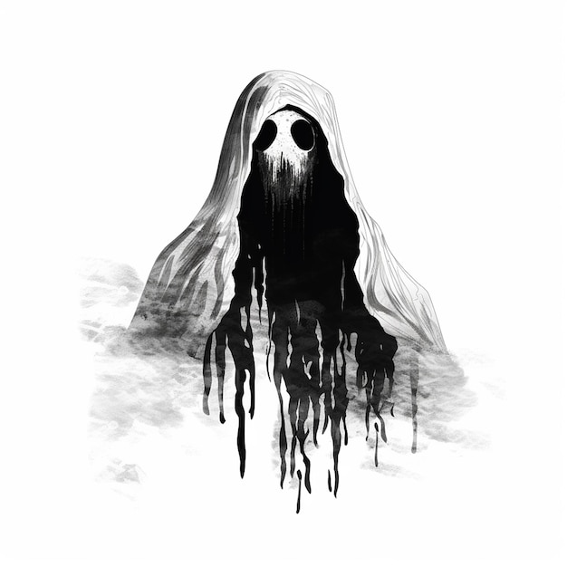 Dibujo de fantasmas de Halloween para inspiración artística