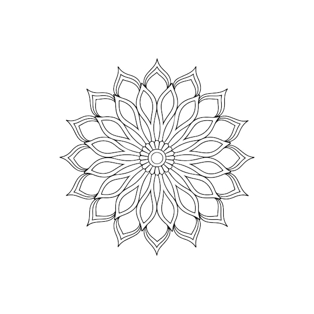 un dibujo de una flor en un fondo blanco