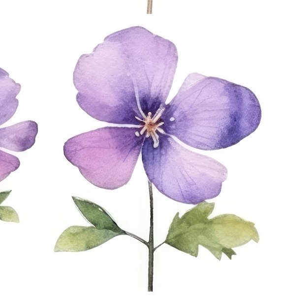 Un dibujo de una flor morada con la palabra "primavera".