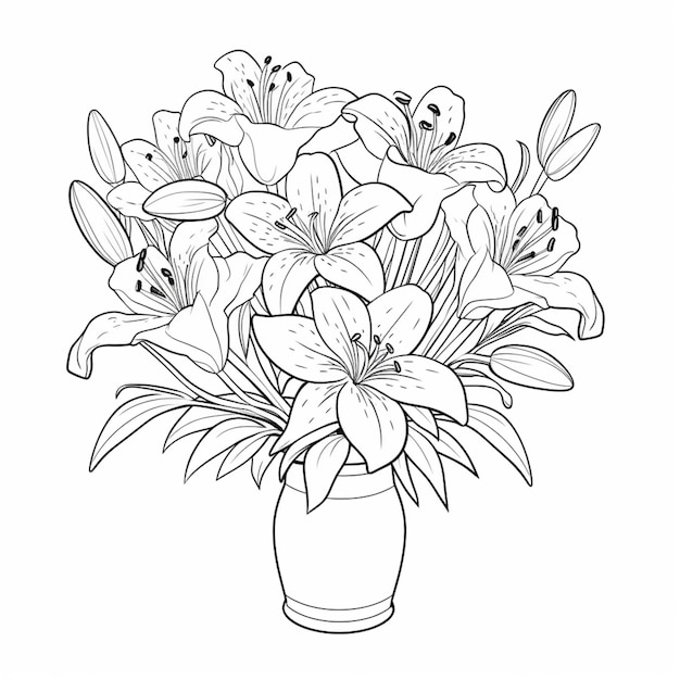 Un dibujo de flores con un dibujo de una dama con un cráneo en la parte superior