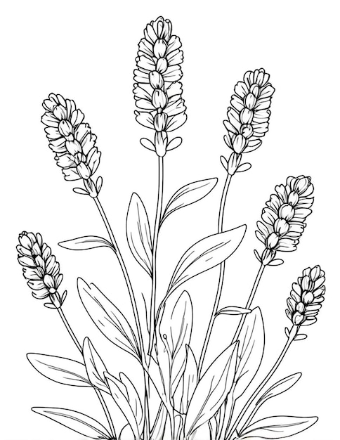 un dibujo de flores con las palabras "flores" en él