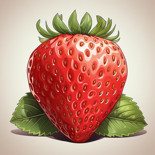 Un dibujo de una fresa con las palabras "fresa".