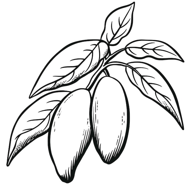 Dibujo de frutas para colorear