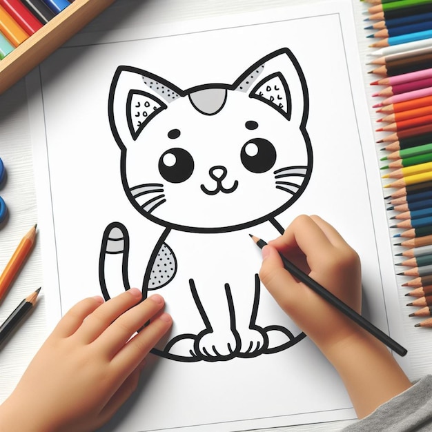 Foto dibujo de gato