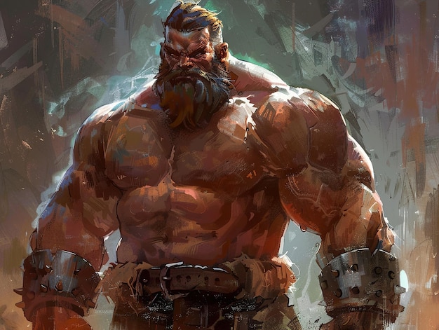 un dibujo de un hombre con barba y barba