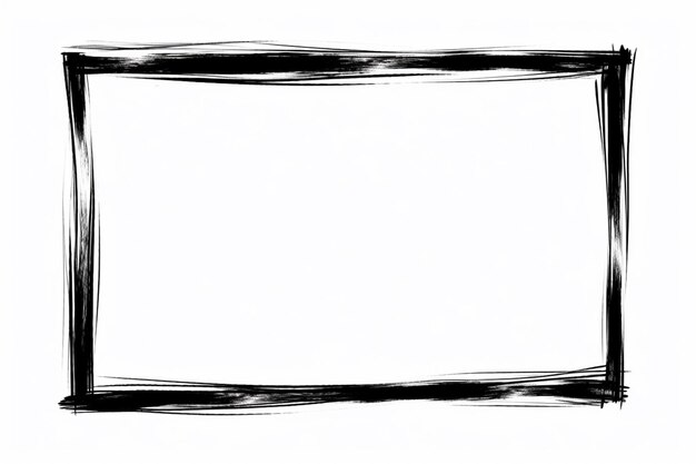 un dibujo de una imagen en blanco y negro de un marco cuadrado ai generativo