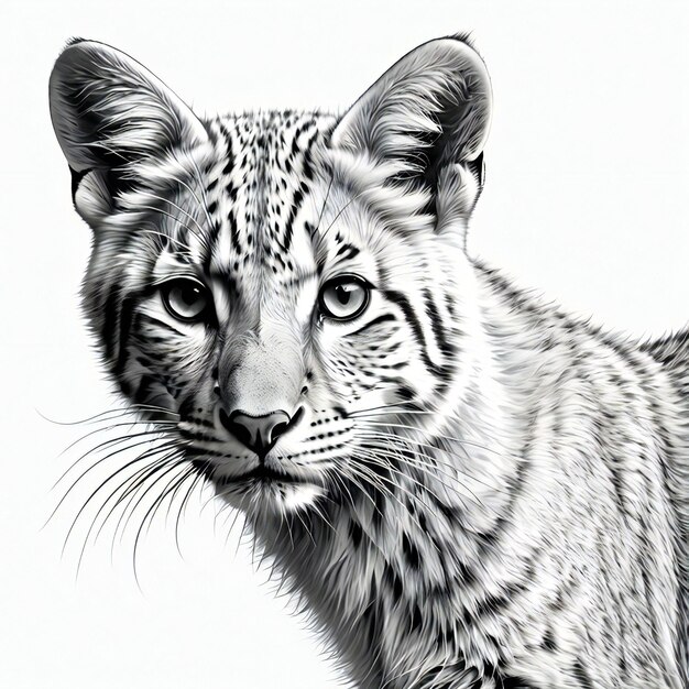 un dibujo de un leopardo que tiene la palabra leopardo en él