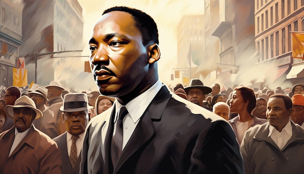 El dibujo de Martin Luther King