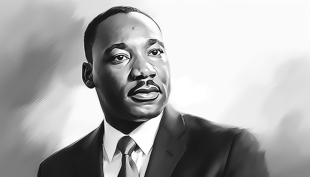 El dibujo de Martin Luther King