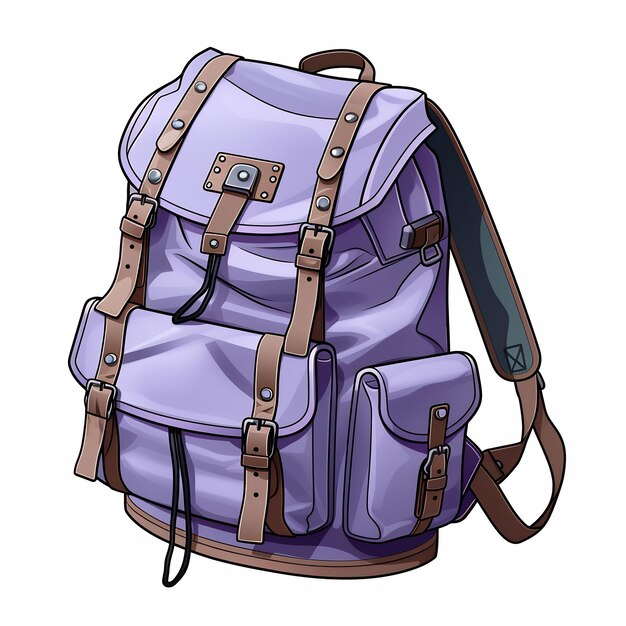un dibujo de una mochila con una correa que dice quot mochila quot