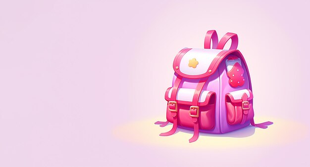 Dibujo de mochila escolar mochila para libros y libros de texto año escolar el concepto de educación