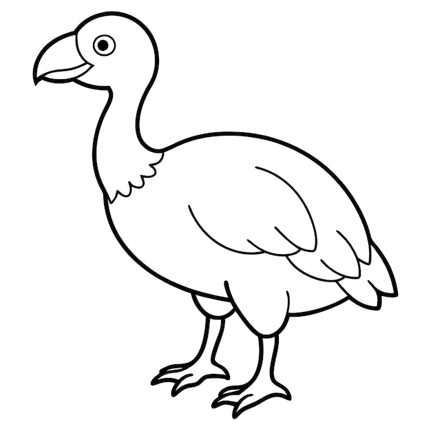 un dibujo de un pájaro con un fondo blanco