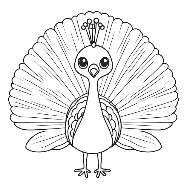 un dibujo de un pavo con un fondo blanco que dice pavo