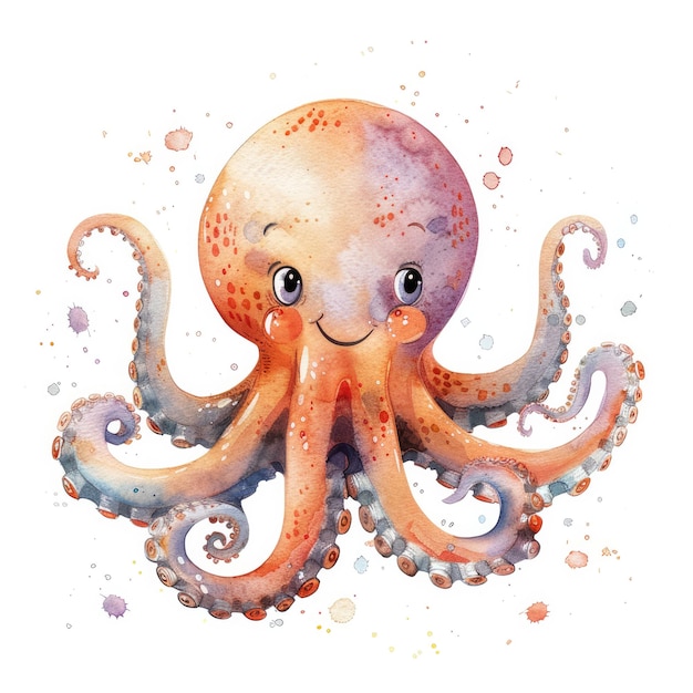 un dibujo de un pulpo con la palabra pulpo en él