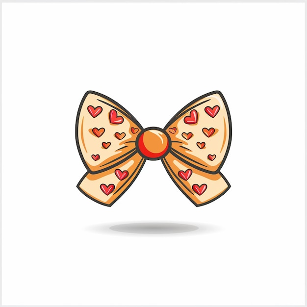 un dibujo de una rebanada de pizza con corazones en ella