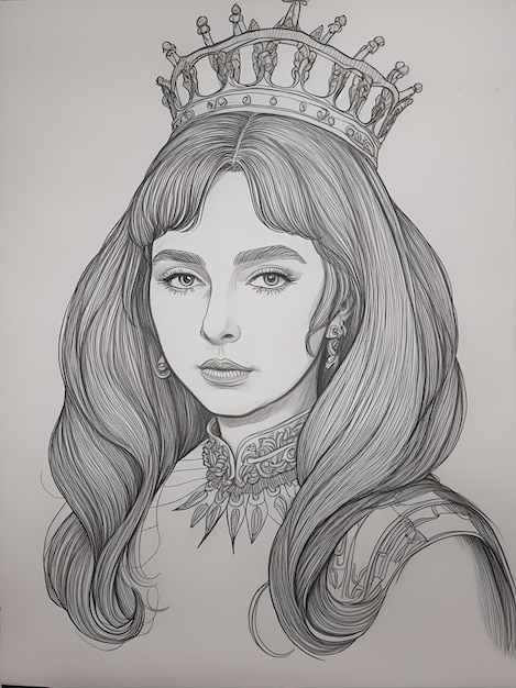 el dibujo de la reina