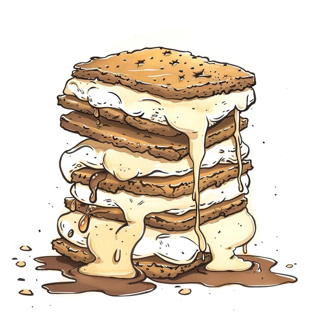 un dibujo de un sándwich que tiene la palabra mantequilla de maní en él