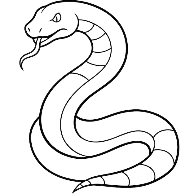 un dibujo de una serpiente con una serpientes en él