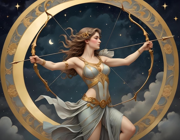 un dibujo de un signo del zodiaco Sagitario Sagitario