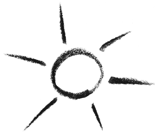 Foto dibujo de sol y luz