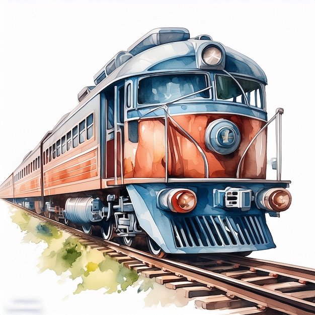 un dibujo de un tren con el número 3 en él