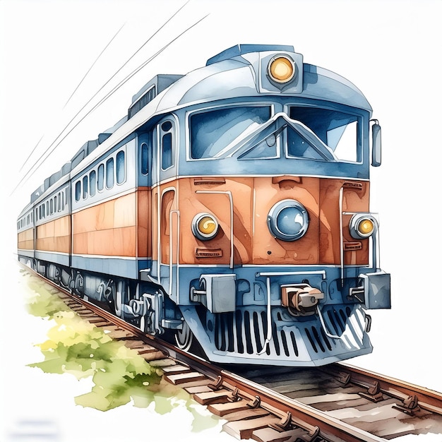un dibujo de un tren con el número 3 en él