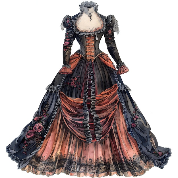 un dibujo de un vestido que dice el nombre en él
