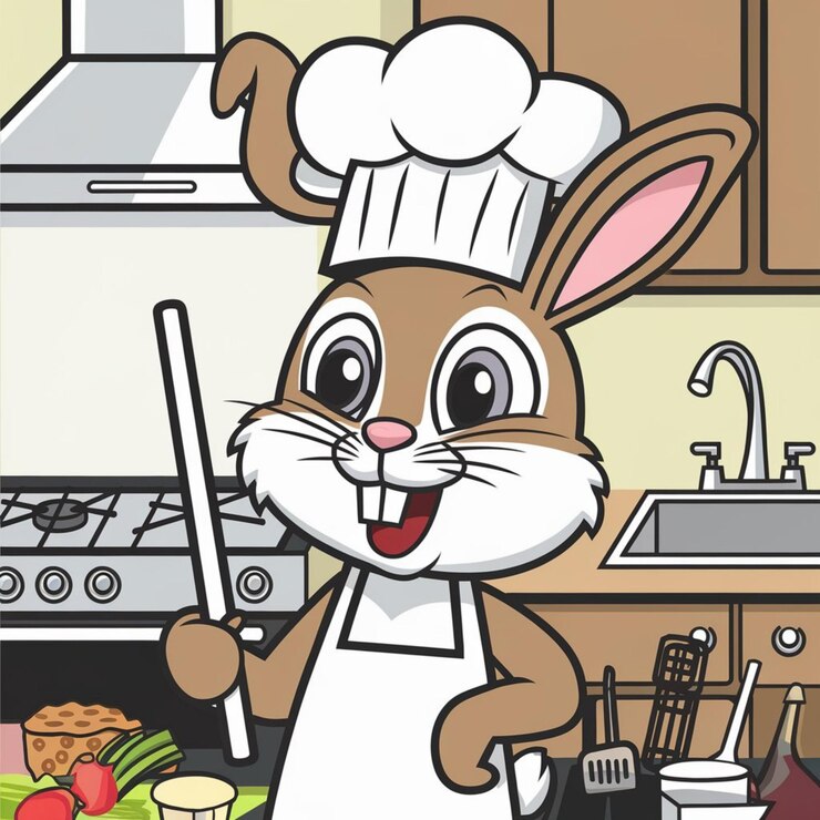 Foto dibujos animados de animales conejos