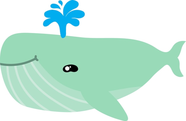 dibujos animados de ballenas lindas