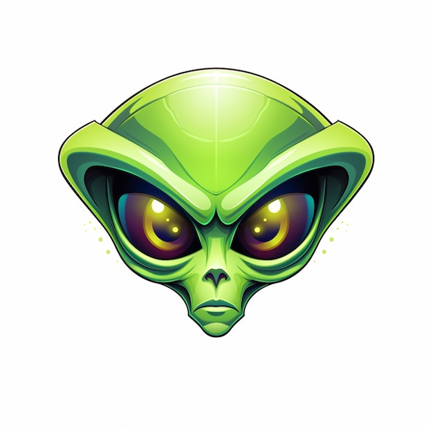 dibujos animados de logotipo alienígena