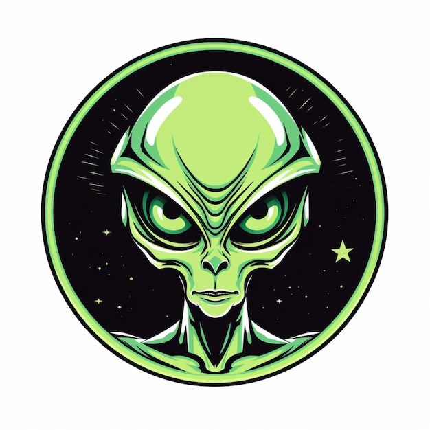 dibujos animados de logotipo alienígena