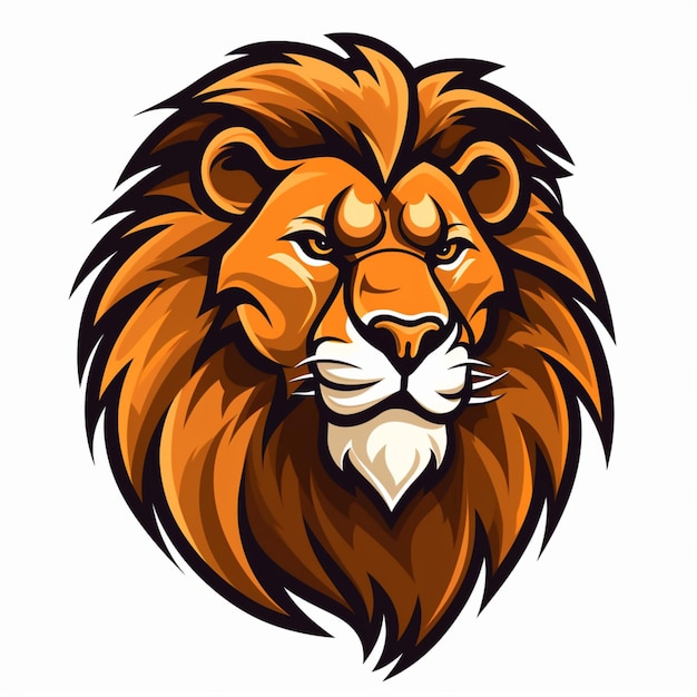 dibujos animados de logotipo de león