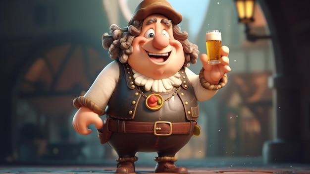 dibujos animados de la mascota de oktoberfest pixar