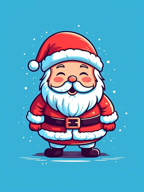 dibujos animados de Navidad Papá Noel clipart vectorial