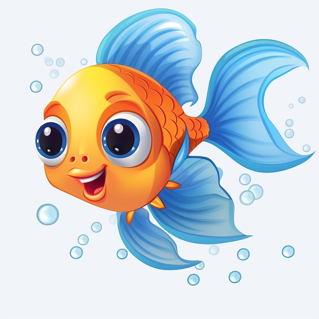 dibujos animados de peces de colores
