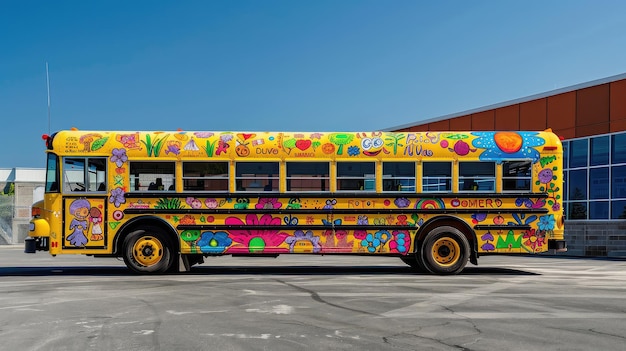 Dibujos de autobuses escolares amarillos