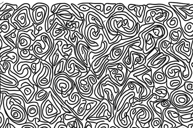 Dibujos de líneas grises de formas orgánicas de fondo