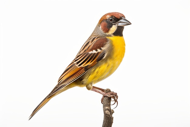 Dickcissel em fundo branco Generativo Ai