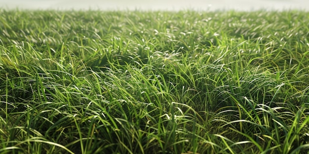 dickes grünes Gras auf der Wiese Generative KI