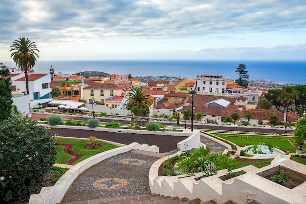 Die älteste Stadt der Insel Teneriffa La Oratava Grüne Straßen und Parks auf der Insel des ewigen Frühlings Kanaren Spanien