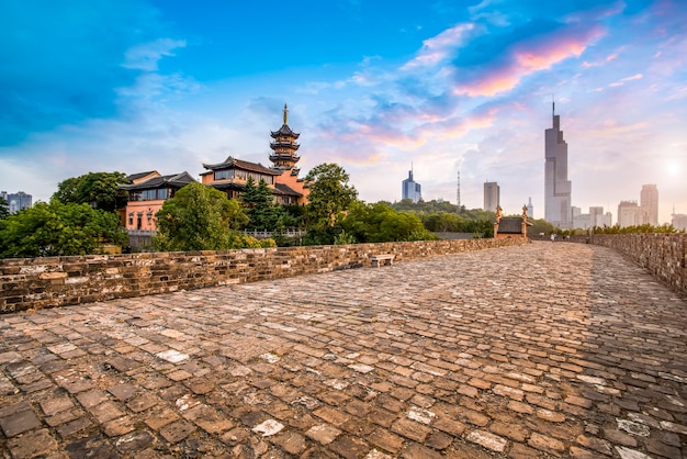 Die alte Mauer von Nanjing