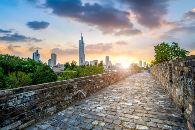 Die alte Mauer von Nanjing