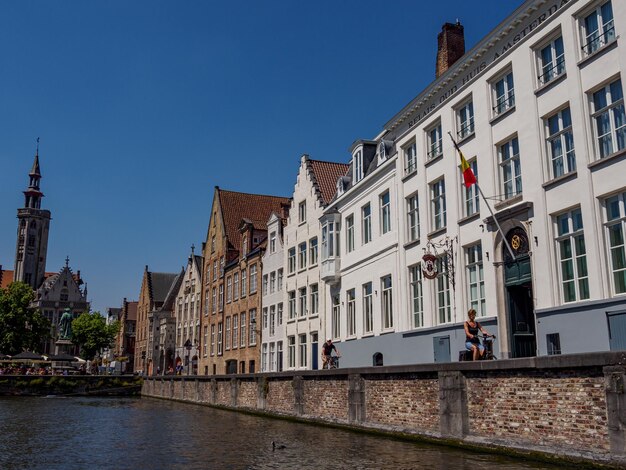 Foto die alte stadt brugge in belgien.