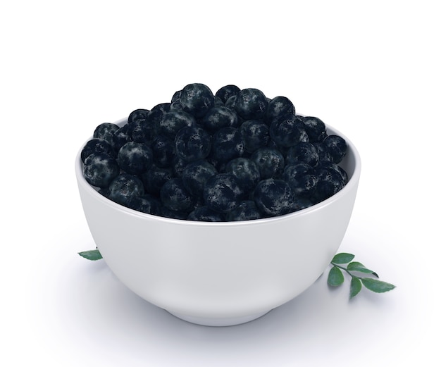 Die Amazon Acai Frucht 3D-Rendering