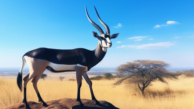 Die anmutige Antilope in der Wildnis