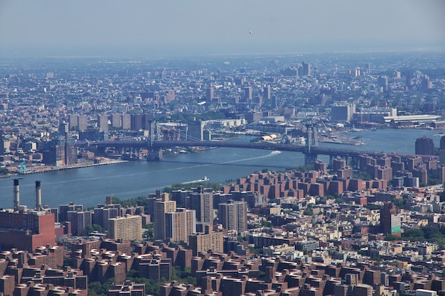 Die Ansicht vom Empire State Building in New York, Vereinigte Staaten