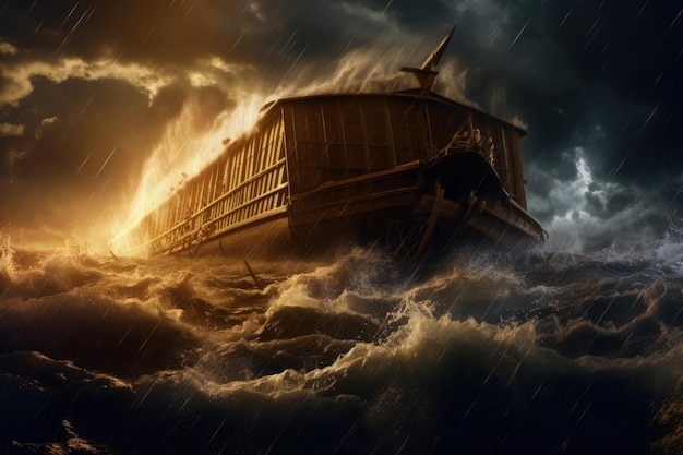 Die Arche Noah Ein religiöses Konzept, das Evangelium, die Bibel, Gott